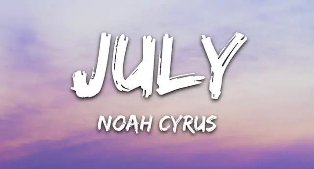 July Chords Noah Cyrus